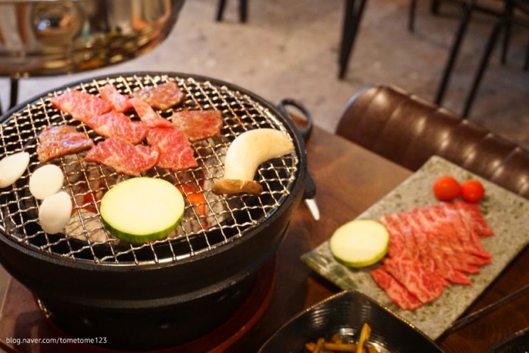  2동탄맛집) 한점 동탄역본점 - 동탄역 소고기 맛집 잘 차려진 고기 밥상