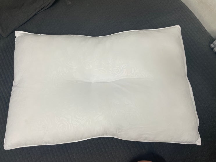  [리뷰:베개] 네모라인 1+1 엠보극세사 경추베개솜, 베개커버(미포함)