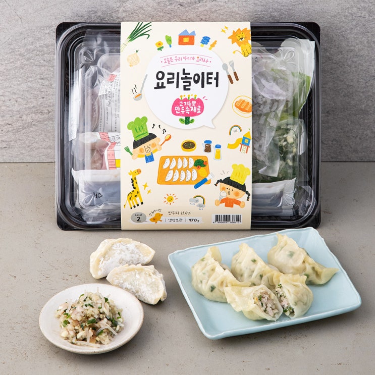 구매평 좋은 집반찬연구소 요리놀이터 고기듬뿍 만두속재료 DIY 키트, 970g, 1팩 추천합니다