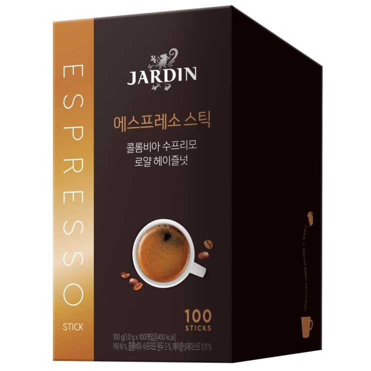 선호도 높은 쟈뎅 로얄 헤이즐넛 콜롬비아 수프리모 커피, 1g, 100개 좋아요 선호도 높은 쟈뎅 로얄 헤이즐넛 콜롬비아 수프리모 커피, 1g, 100개 좋아요