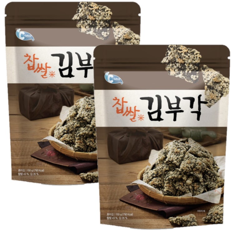 당신만 모르는 씨위드 찹쌀 김부각 150g x 2 김부각 대용량 김스낵 김부각, 2봉 추천해요