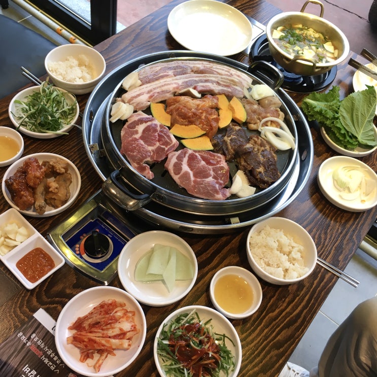 [대전 전민동 맛집] 두판닭갈비 , 닭갈비와 돼지고기 무한으로 즐겼어요!!