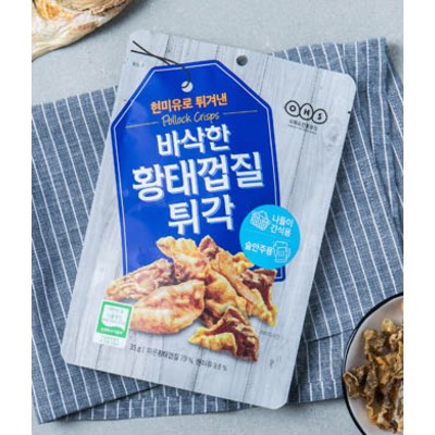 구매평 좋은 식품명인 오희숙전통부각 황태 껍질 튀각35g 1개, 35g x 10개, 10개 추천해요