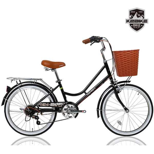 구매평 좋은 K2BIKE 2020 클래식 여성용자전거 스와니 22인치 7단 자전거, 스와니22인치 블랙 미조립 추천합니다