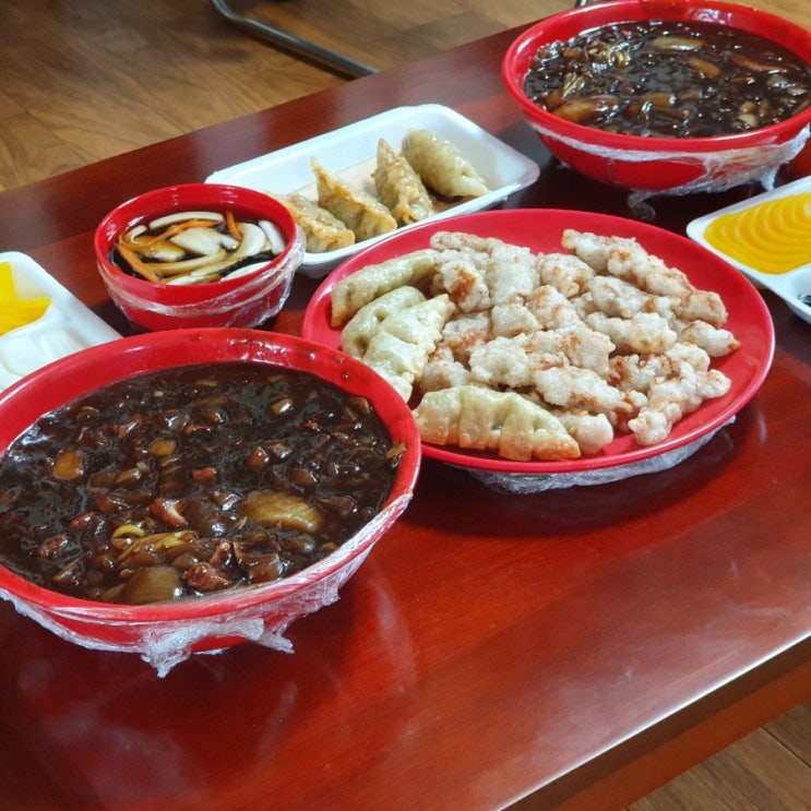  [먹거리 리뷰] 화곡동 평양각본점 탕수육세트A(짜장×2+탕수육+군만두 4EA) 먹어본 후기