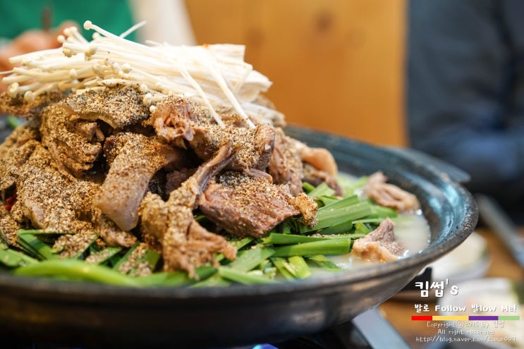  수원 맛집! 무더운 여름 흑염소전골로 몸보신해요! '약산골'
