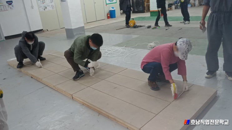  호남직업전문학교 건설훈련과정[방수+도장, 타일, 조적+미장] 3월 15일 ~ 3월 19일