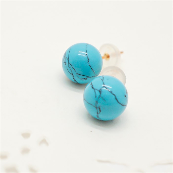 후기가 좋은 14k 터키석 귀걸이 8mm 좋아요 후기가 좋은 14k 터키석 귀걸이 8mm 좋아요
