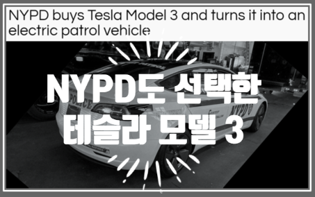  뉴욕 NYPD도 선택한 테슬라 모델 3 고속도로 순찰차로 쓴다 (feat. 연간 기름값 절약만 얼마?)