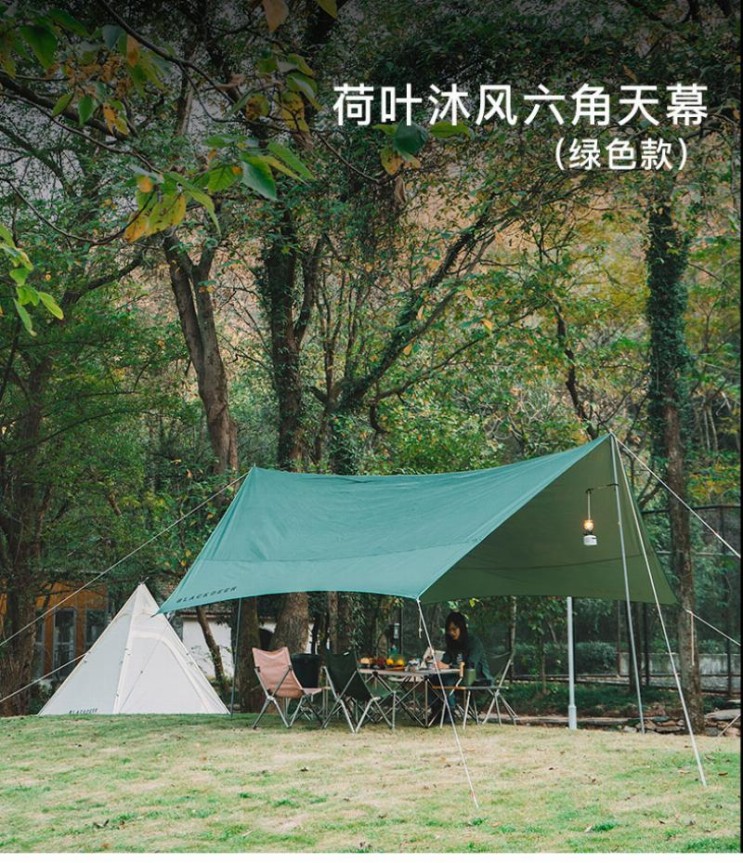가성비 좋은 캠핑윈드스크린 타프쉘 라운지쉘터 캠핑 기어존 윈드브레이크 레이어닝 타프 스크린, Mufeng Tianmu 녹색 추천해요
