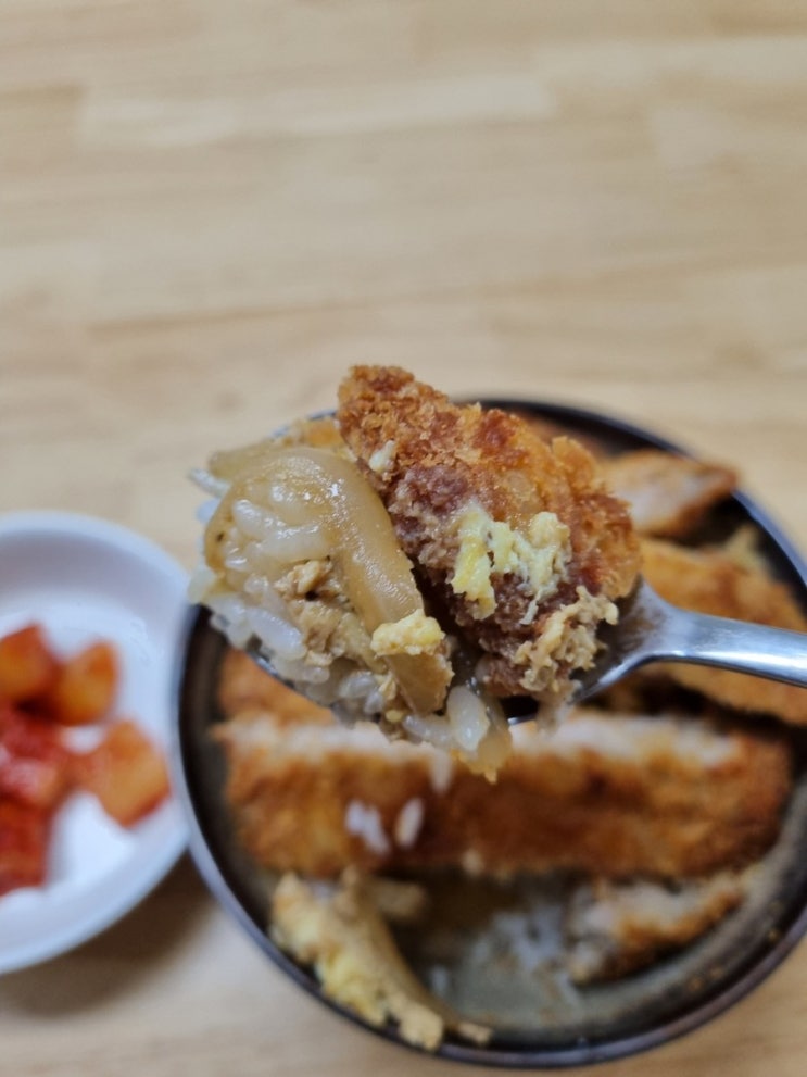  초간단 돈카츠덮밥 해먹기