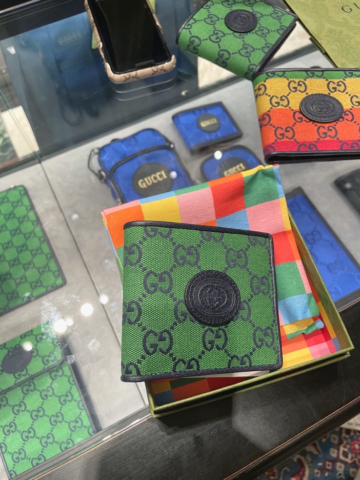  구찌(GUCCI) 남성 반지갑 GG멀티컬러 지갑 선물받은 후기 (구찌 신세계백화점 본점 남성점)