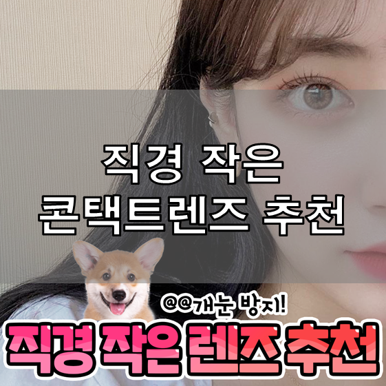 부산안경 다비치남포점이 추천하는 직경 작은 렌즈