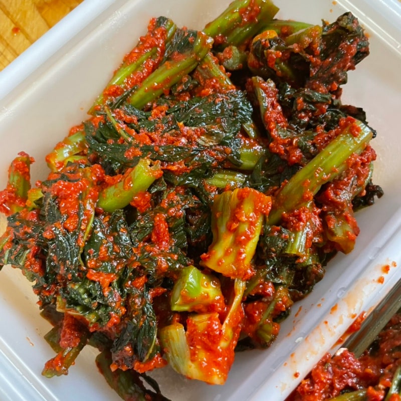 여수돌산 수연 갓김치 맛있는 갓김치 리뷰 (feat. 짜파게티)