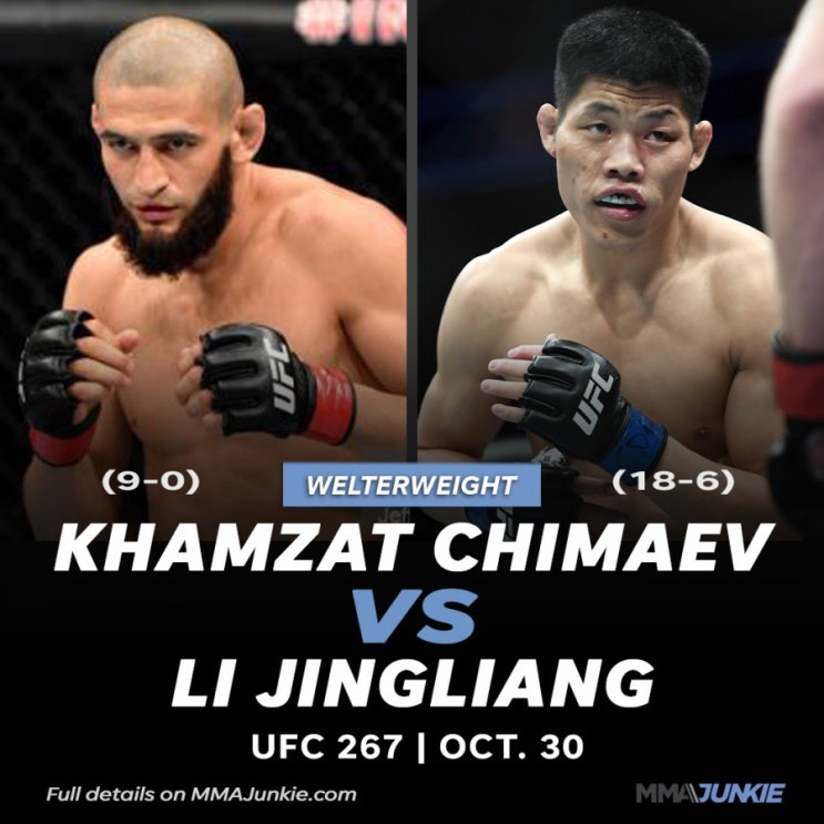 UFC 267 리 징량 vs 함잣 치마예프 추진 중 등 MMA 뉴스