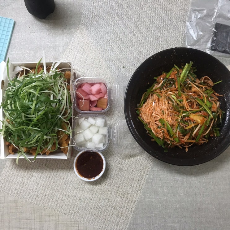  대전 지족동 맛집 [명동 골뱅이 파닭 전문점]에서 배달시켜먹기!
