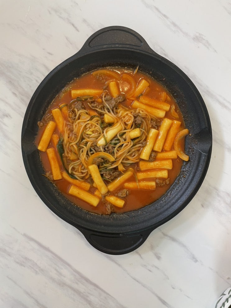 오늘 아침 불고기떡볶이