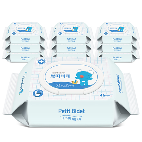 가성비갑 페넬로페 쁘띠비데 물티슈 캡형, 46매, 10팩 좋아요