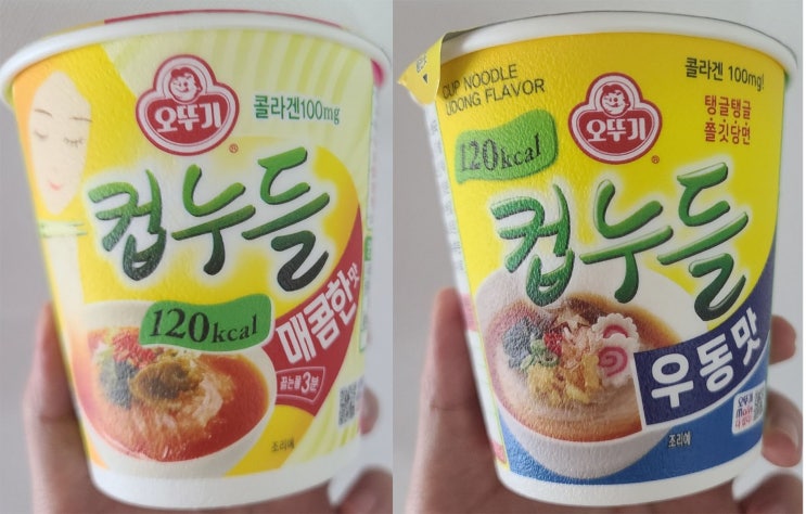  오뚜기 컵누들 - 우동맛 / 매콤한맛[다이어트 라면]