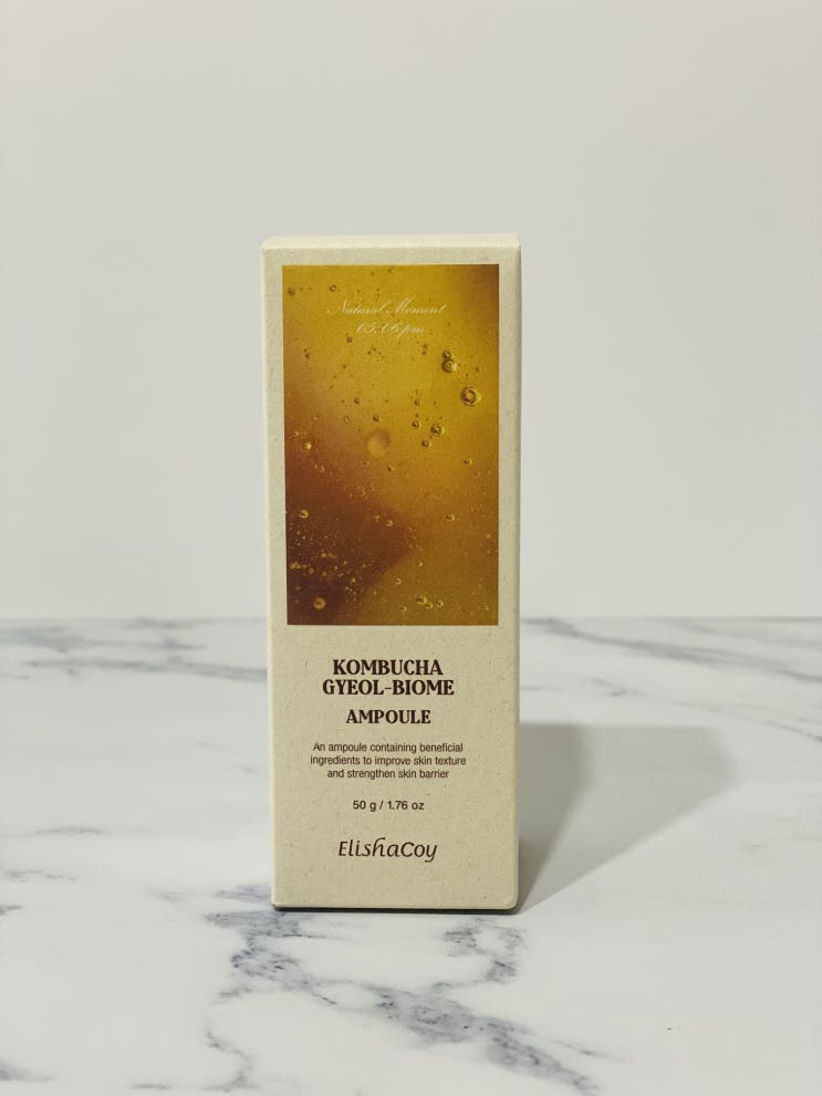  [화장품후기] 엘리샤코이 콤부차 결바이옴 앰플 / 저자극화장품/ 피부장벽강화 #신바이오틱스