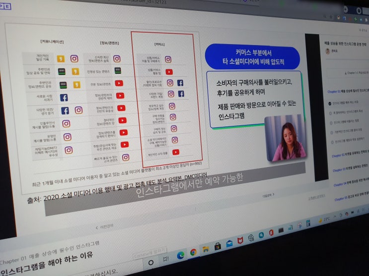  인스타그램 운영전략 : 매출 상승을 위한 인스타마케팅 온라인교육 후기 - 스토리텔링/해시태그/광고집행 방법 권미호 컨설턴트, 스터디파이