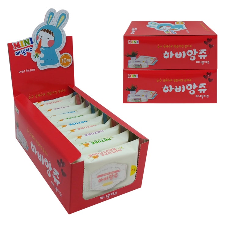 잘나가는 하비앙쥬 미니 물티슈, 10매입, 30팩 추천합니다 잘나가는 하비앙쥬 미니 물티슈, 10매입, 30팩 추천합니다