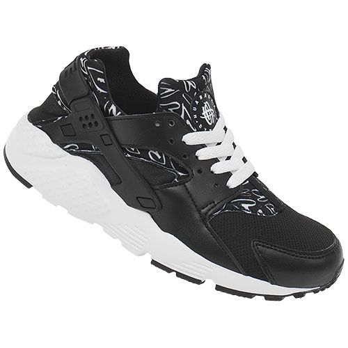 의외로 인기있는 나이키 704946-004 나이키 허라취 런 프린트- GS (검흰) NIKE HUARACHE 추천해요