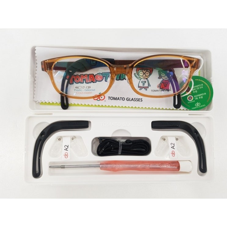 인기 많은 토마토안경(TJCC5) 어린이안경 흘러내리지 않는 안경 가벼운안경 어린이전용안경 ···