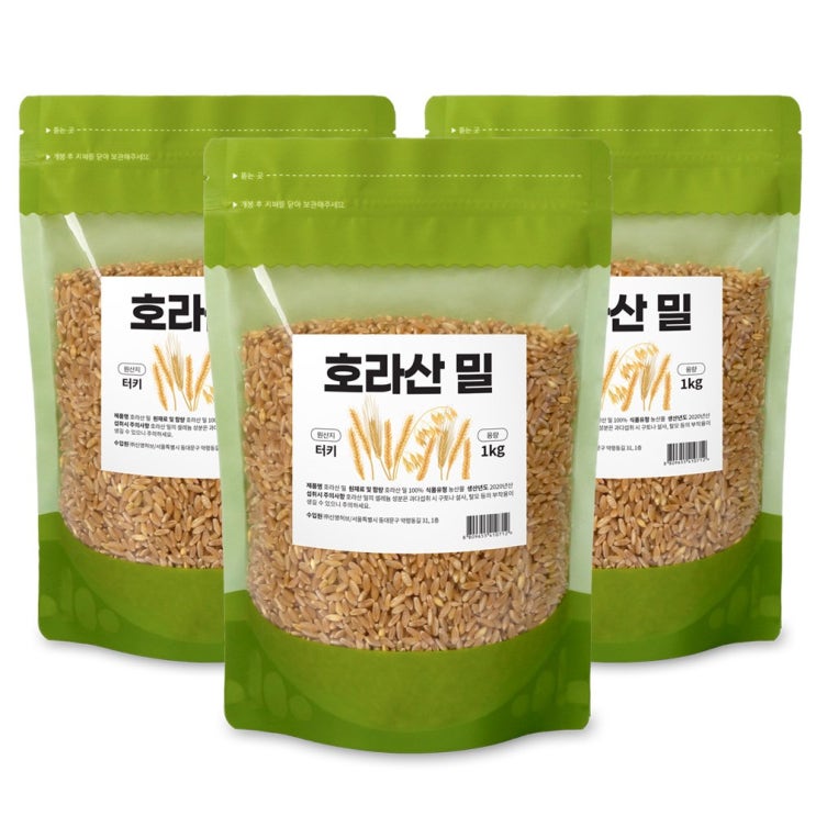 인기 많은 보타닉 터키산 호라산밀 100% 1kg, 호산산밀 100% 3kg 좋아요