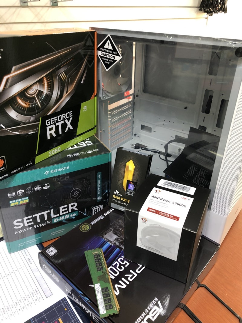 라이젠5 5600x + RTX 2060 조립하기 : 네이버 블로그