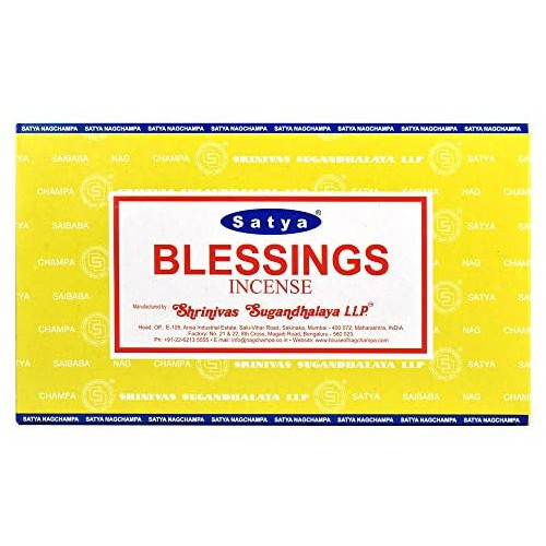  후기가 좋은 Satya Nag Champa 인센스 스틱 향 택1, Blessings 좋아요