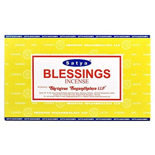 후기가 좋은 Satya Nag Champa 인센스 스틱 향 택1, Blessings 좋아요