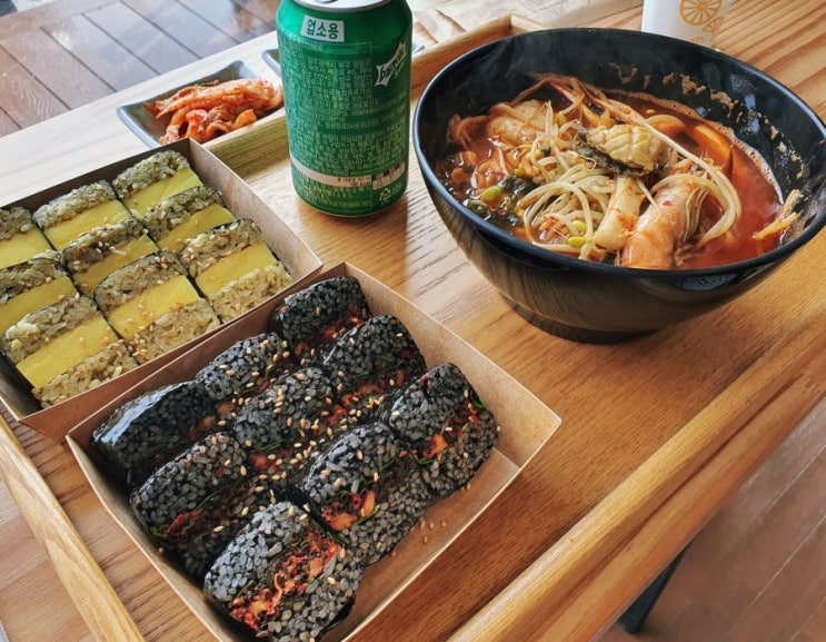 [제주도함덕맛집]해녀김밥 함덕 본점 톳김밥 전복김밥 한끼 든든