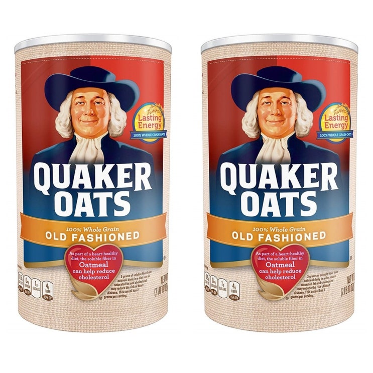 당신만 모르는 Quaker 퀘이커 오츠 올드 패션드 옛날식 오트밀 42oz(1.19kg) 2팩 Oats Old Fashioned, 1팩 ···