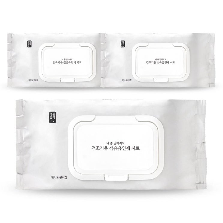 많이 찾는 생활공작소 건조기용 섬유유연제 시트, 3개, 80매 ··· 많이 찾는 생활공작소 건조기용 섬유유연제 시트, 3개, 80매 ···