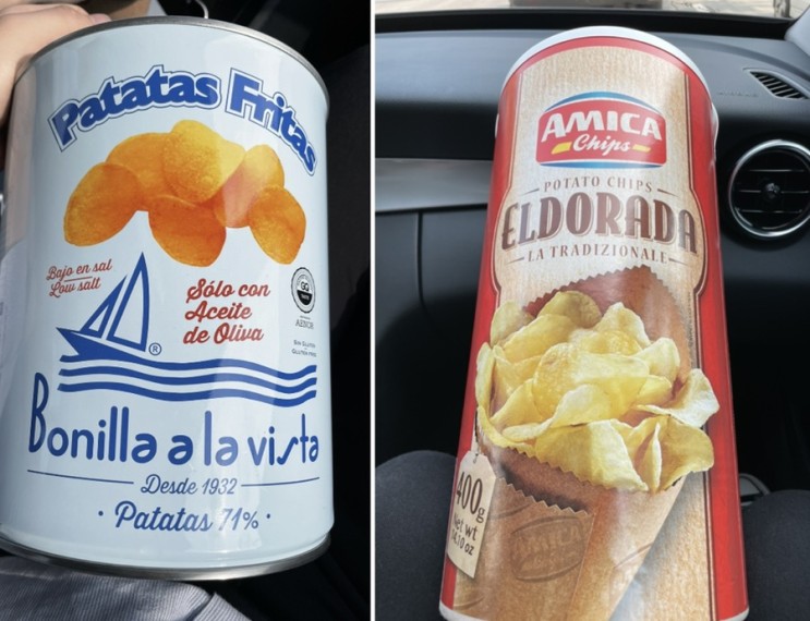 롭스에서 파는 감자칩. 보닐라 감자칩 &아미카 엘도라다 감자칩 비교 후기