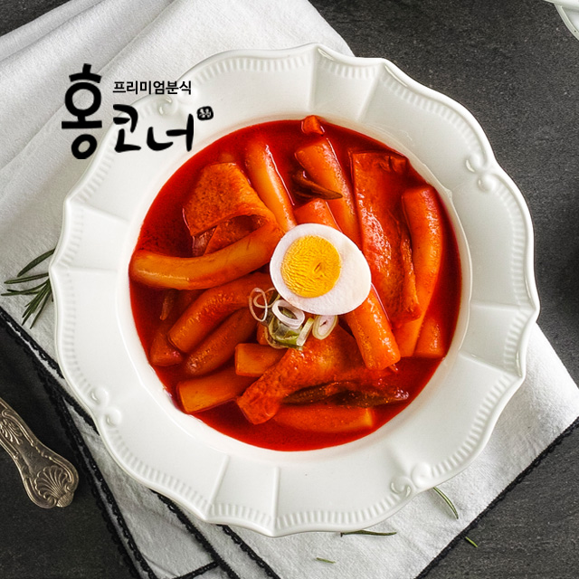 요즘 인기있는 홍코너 떡볶이 6개 + 한입어묵 2봉 SET, 옛날(밀떡)-3개 + 옛날(누들떡)-3개 + 어묵-2봉 ···