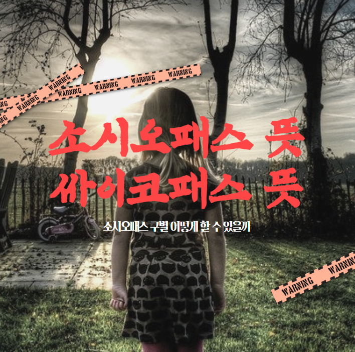  소시오패스 뜻 싸이코패스 뜻 두개의 소름돋는 차이