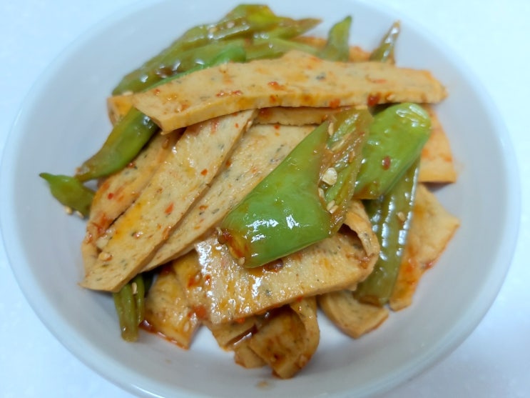  비건어묵꽈리고추 조림 맛깔스럽게 만들기(베지푸드 비건오뎅)