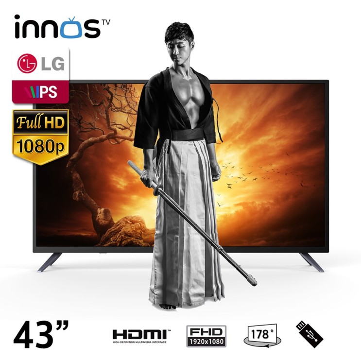 최근 많이 팔린 이노스 43인치 FHD TV E4301FC LG 패널 스탠드형 자가설치 추천합니다