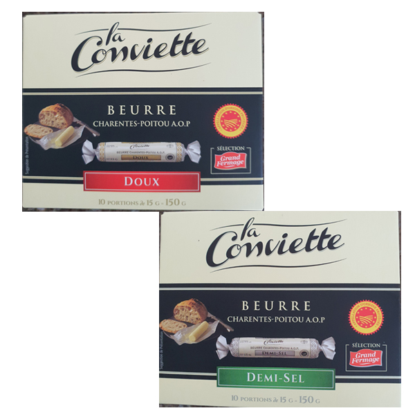 최근 인기있는 LA CONVIETTE 라꽁비에뜨 버터 150g/가염/무염/15g x 10입/명품버터/프랑스, 2. 무염 좋아요 최근 인기있는 LA CONVIETTE 라꽁비에뜨 버터 150g/가염/무염/15g x 10입/명품버터/프랑스, 2. 무염 좋아요