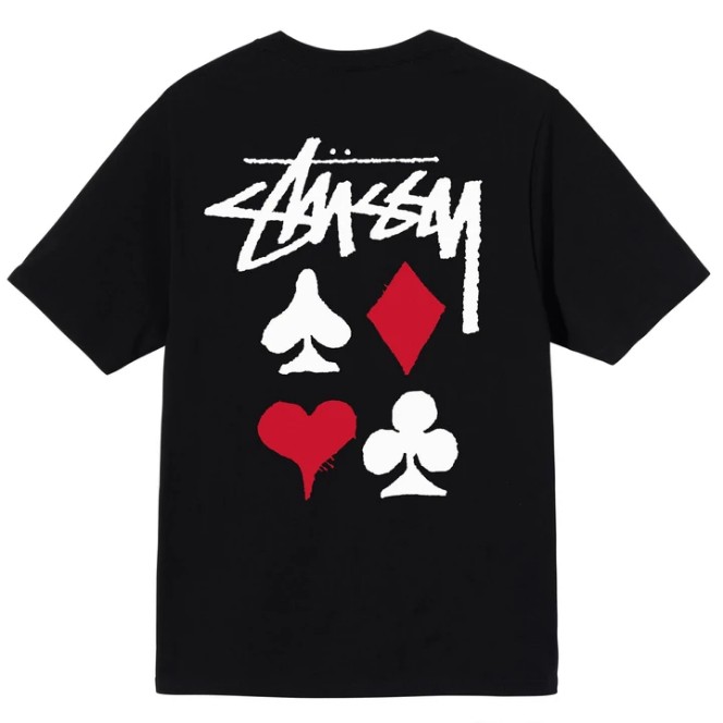 가성비 뛰어난 STUSSY FULL DECK 2 TEE 스투시 오버핏 반팔티 프린팅 티셔츠 추천합니다