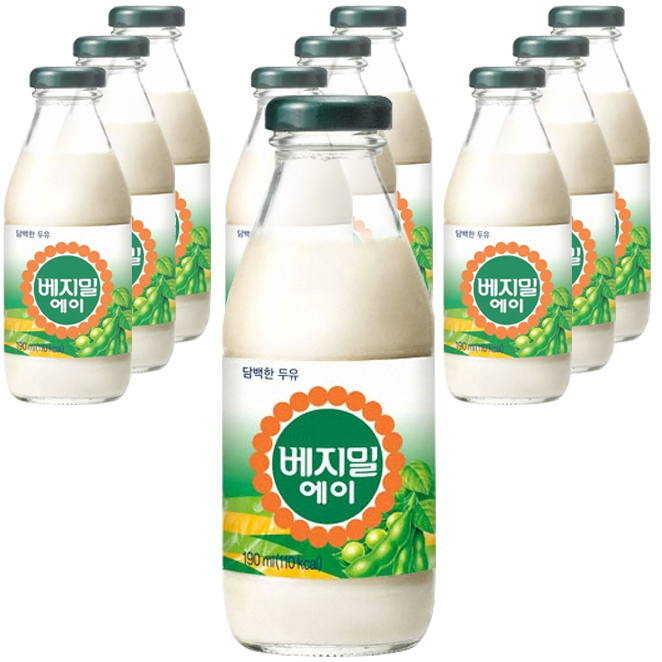 후기가 좋은 베지밀 에이 담백한 두유, 190ml, 10개 좋아요