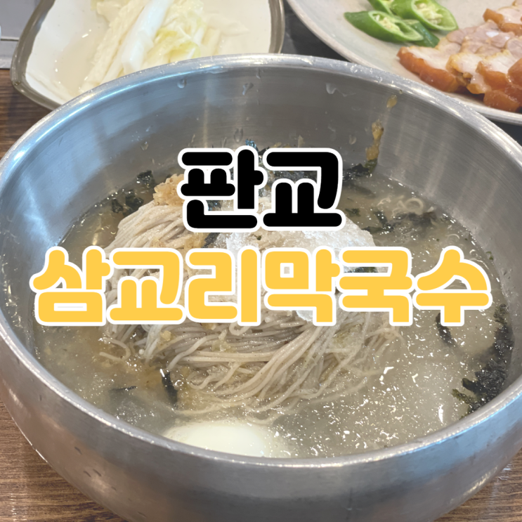  [판교 맛집 추천] 삼교리 동치미 막국수 / 대왕판교로 막국수 / 수지 막국수 추천 / 판교 막국수 맛집 / 분당 막국수 추천