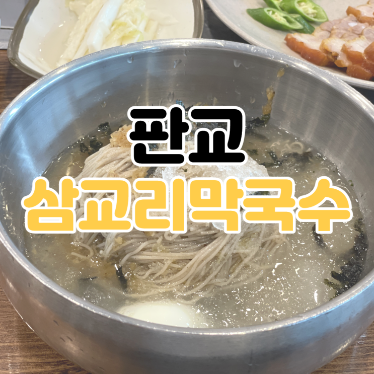 [판교 맛집 추천] 삼교리 동치미 막국수 / 대왕판교로 막국수 / 수지 막국수 추천 / 판교 막국수 맛집 / 분당 막국수 추천