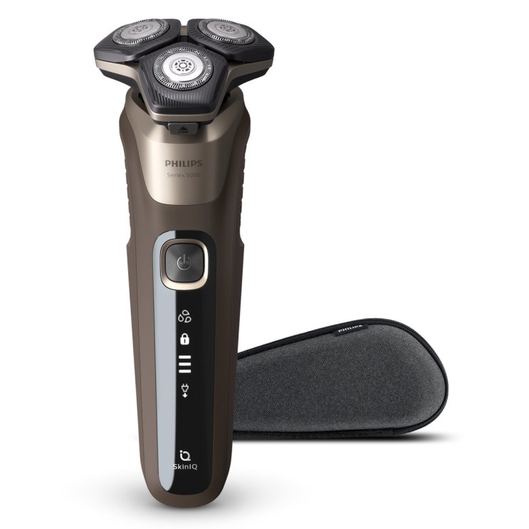  최근 많이 팔린 필립스 전기면도기 SkinIQ 5000, S5589/95, 레더 브라운 ···