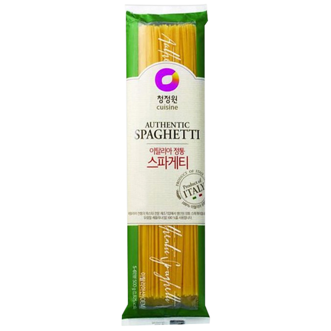 가성비 뛰어난 청정원 이탈리아 정통 스파게티면, 500g, 1개 추천합니다