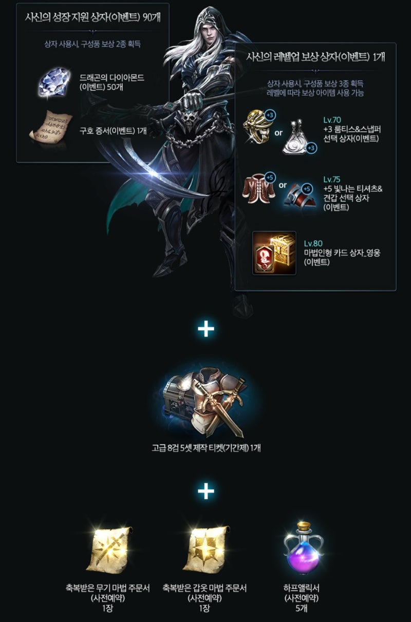 리니지M 업데이트 공략, 신규 클래스 사신과 신서버 그림리퍼를 즐겨보자 : 네이버 블로그