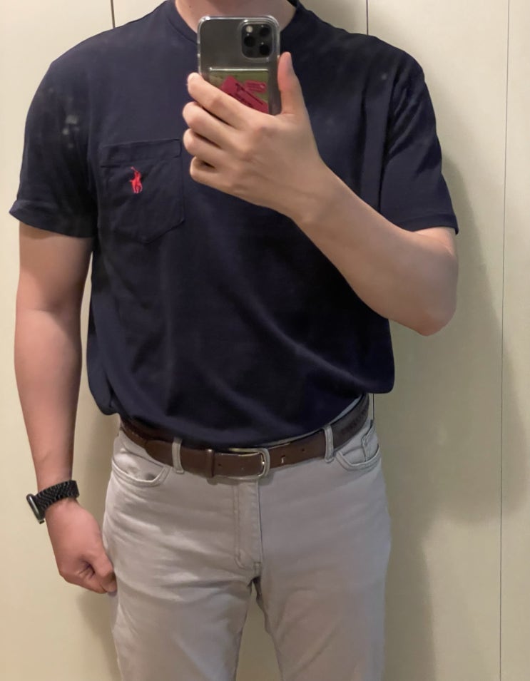  폴로(POLO) 반팔티 리뷰! 라운드넥&카라티 (그레이헤더, 올리브, 듄탄, 네이비, 화이트 색상 및 사이즈 팁!)