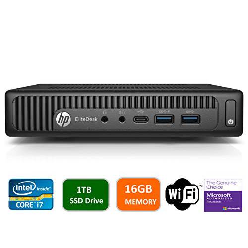 후기가 정말 좋은 HP EliteDesk 800 G2 Mini 비지니스 데스트탑 PC Intel Quad-Core i7-6700T, 상세내용참조 좋아요